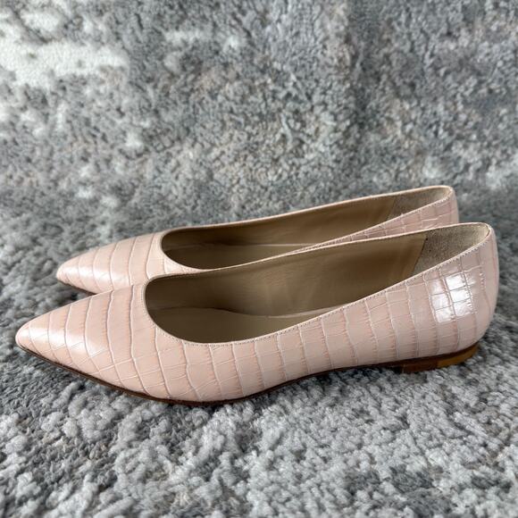 M Gemi Size 38EUR US7 Flats Slip On Pointed Toe Shoes Pink Casual Walking - Picture 5 of 8